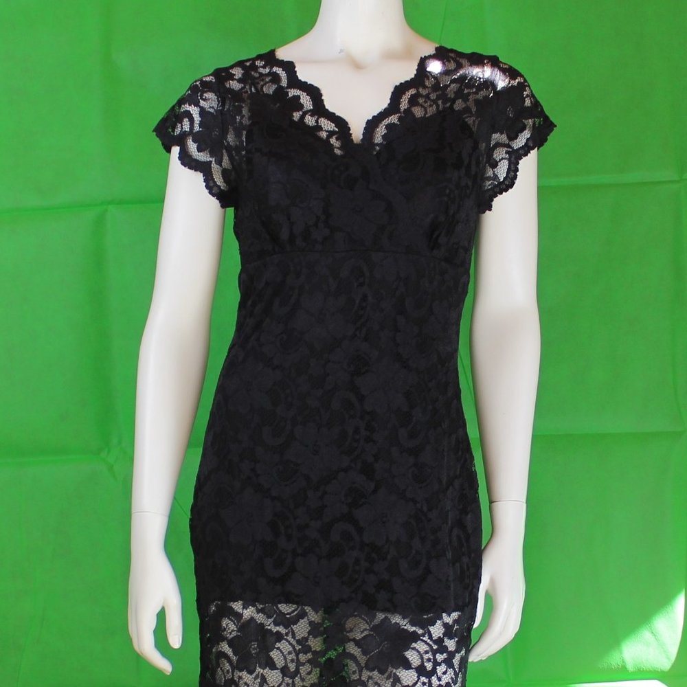Marina Black Lace Dress